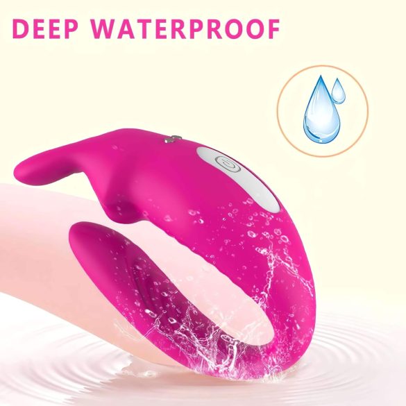 Aixiasia Hera - vibrador para parejas recargable con mando (rosa)