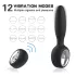 Aixiasia Dylon-Remote - consolador anal vibrador recargable control remoto negro