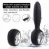 Aixiasia Dylon-Remote - consolador anal vibrador recargable control remoto negro
