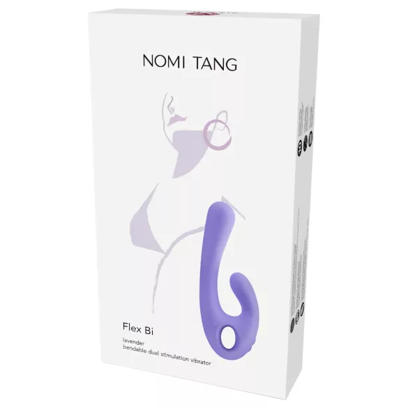 Nomi Tang Flex Bi - vibrador recargable con brazo para clítoris - silicona lila
