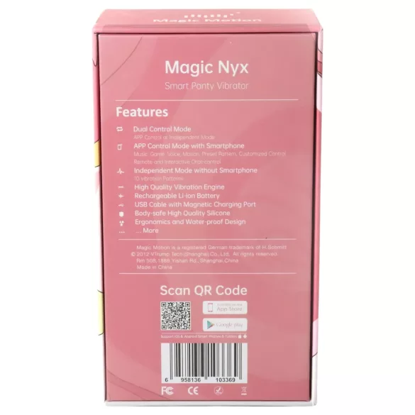 Magic Motion Nyx - vibrador para clítoris impermeable - color coral