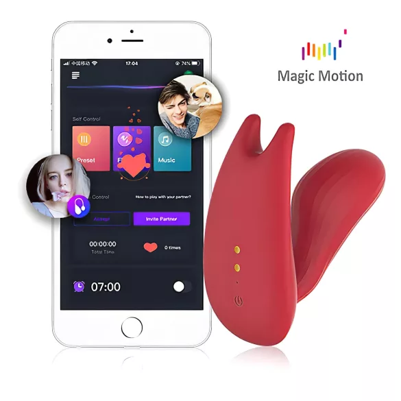 Magic Motion Umi - Vibrador wearable controlado por app (rojo)
