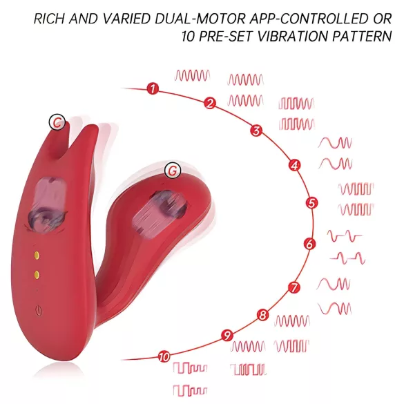 Magic Motion Umi - Vibrador wearable controlado por app (rojo)
