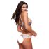 Baci - Set de sujetador floral con encaje + bragas abiertas