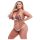 Baci Plus Size - Conjunto floral y encaje