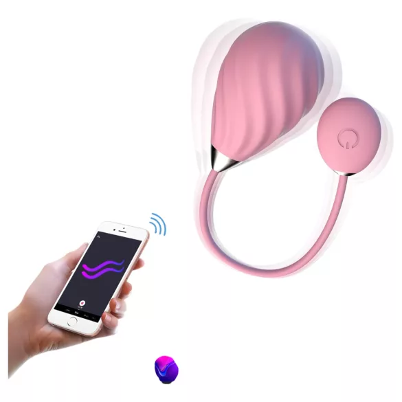 Magic Motion Sundae - huevo vibrador recargable inteligente - silicona rosa