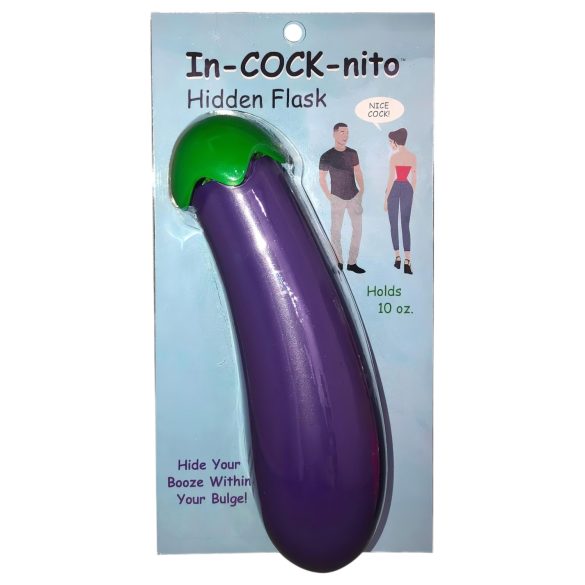In-cock-nito - botella discreta forma de pene - silicona lila