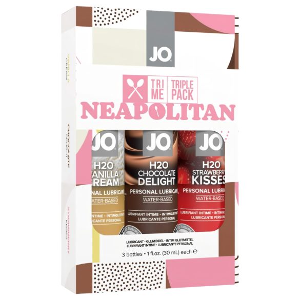 Pack de Lubricantes de Sabores - System JO Tri Me - Base de Agua - 3 unidades