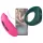 Magic Motion - vibrador para parejas - set doble - silicona rosa y verde