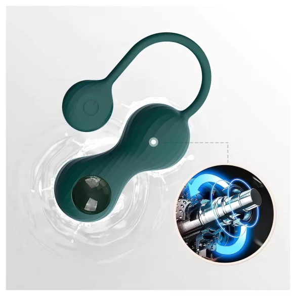 Magic Motion Crystal Duo - Bola china vibradora con control por app (verde)