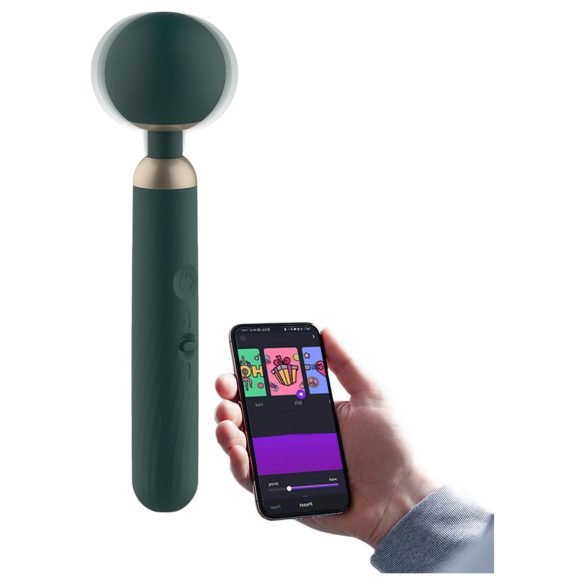 Magic Motion Zenith - vibrador masajeador inteligente - silicona verde