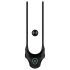 Nexus Forge - anillo vibrador ajustable para pene - silicona negra