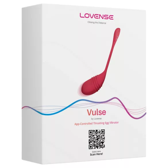 Lovense Vulse - huevo vibrador pulsante inteligente - silicona roja