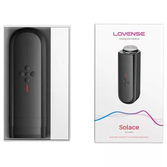 LOVENSE Solace - masturbador inteligente con movimiento arriba y abajo (negro)