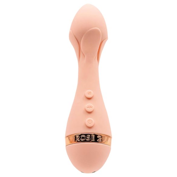 Vush The Rose 2 - vibrador masajista recargable e impermeable (rosa)