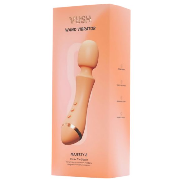 Vush Majesty 2 - vibrador recargable e impermeable (naranja)