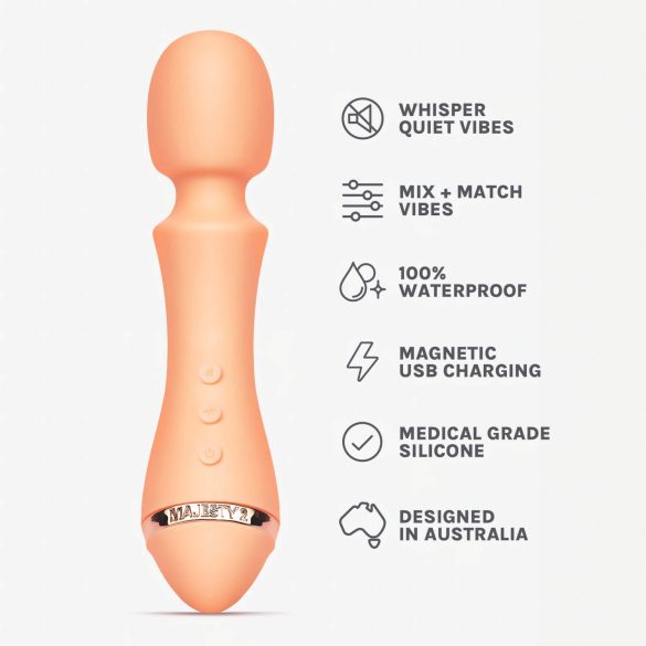 Vush Majesty 2 - vibrador recargable e impermeable (naranja)