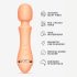 Vush Majesty 2 - vibrador masajeador recargable e impermeable (naranja)