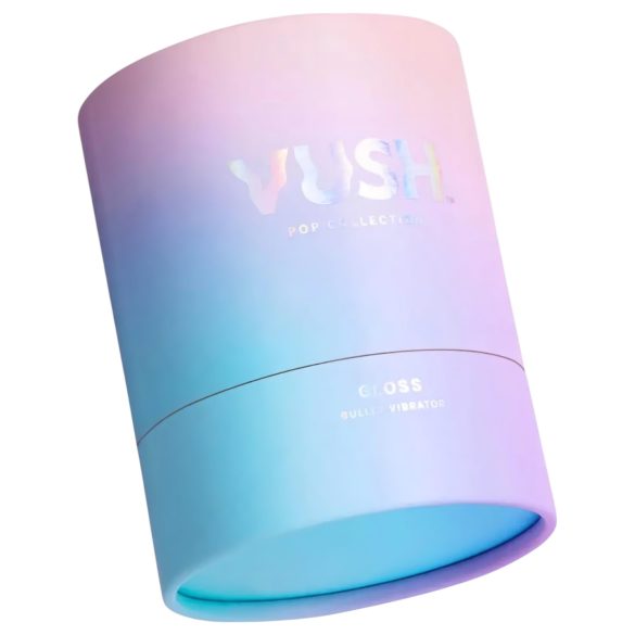 Vush Pop Gloss - mini vibrador recargable impermeable - silicona rosa