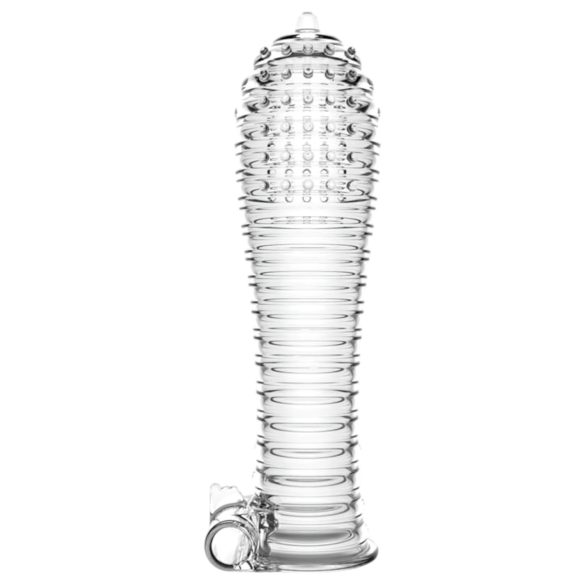 Solitario - Funda vibrante para pene, transparente