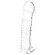 Lonely - funda pene vibradora con texturas - silicona transparente