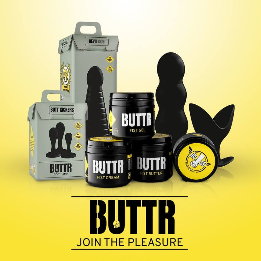 Productos BUTTR para fisting: gel de fisting, dildo de fisting, guante para fisting | Desirel.es Sex Shop - 100% discreto
