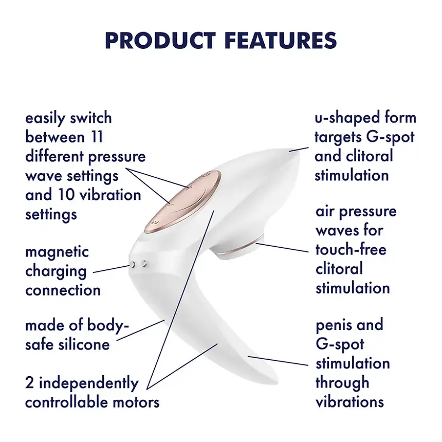 Satisfyer Pro 4 Couples - Vibrador de clítoris recargable