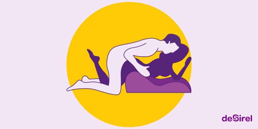 Postura sexual Ángulo Élite con el cojín sexual Desirel Magic Pillow | Desirel.es Sex Shop