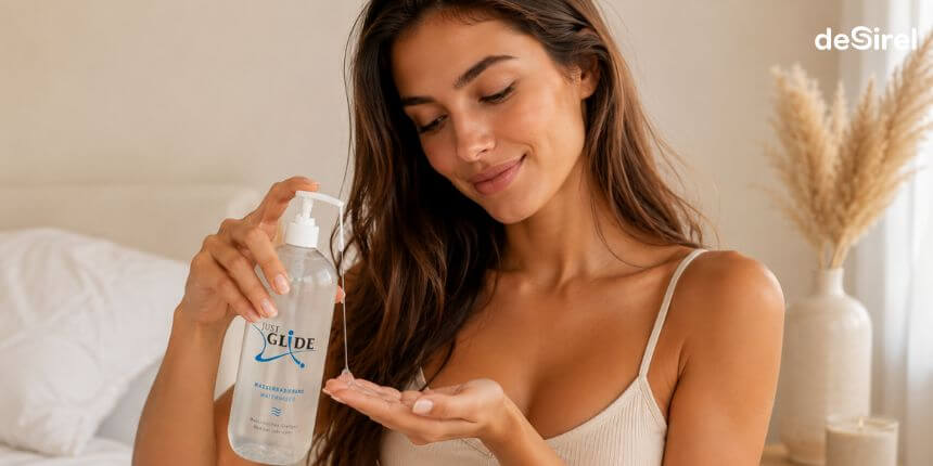 Lubricante a base de agua para masturbar a una mujer con los dedos con más suavidad | Desirel.es sexshop