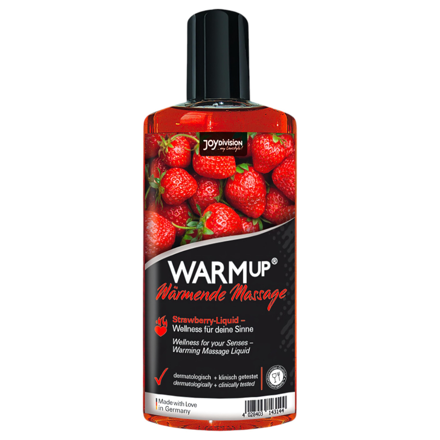 JoyDivision WARMup - aceite de masaje efecto calor - fresa - 150 ml
