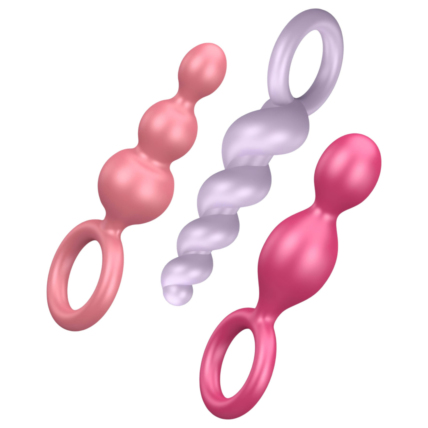 Satisfyer Booty Call - juego de plugs anales - de colores (3 piezas)