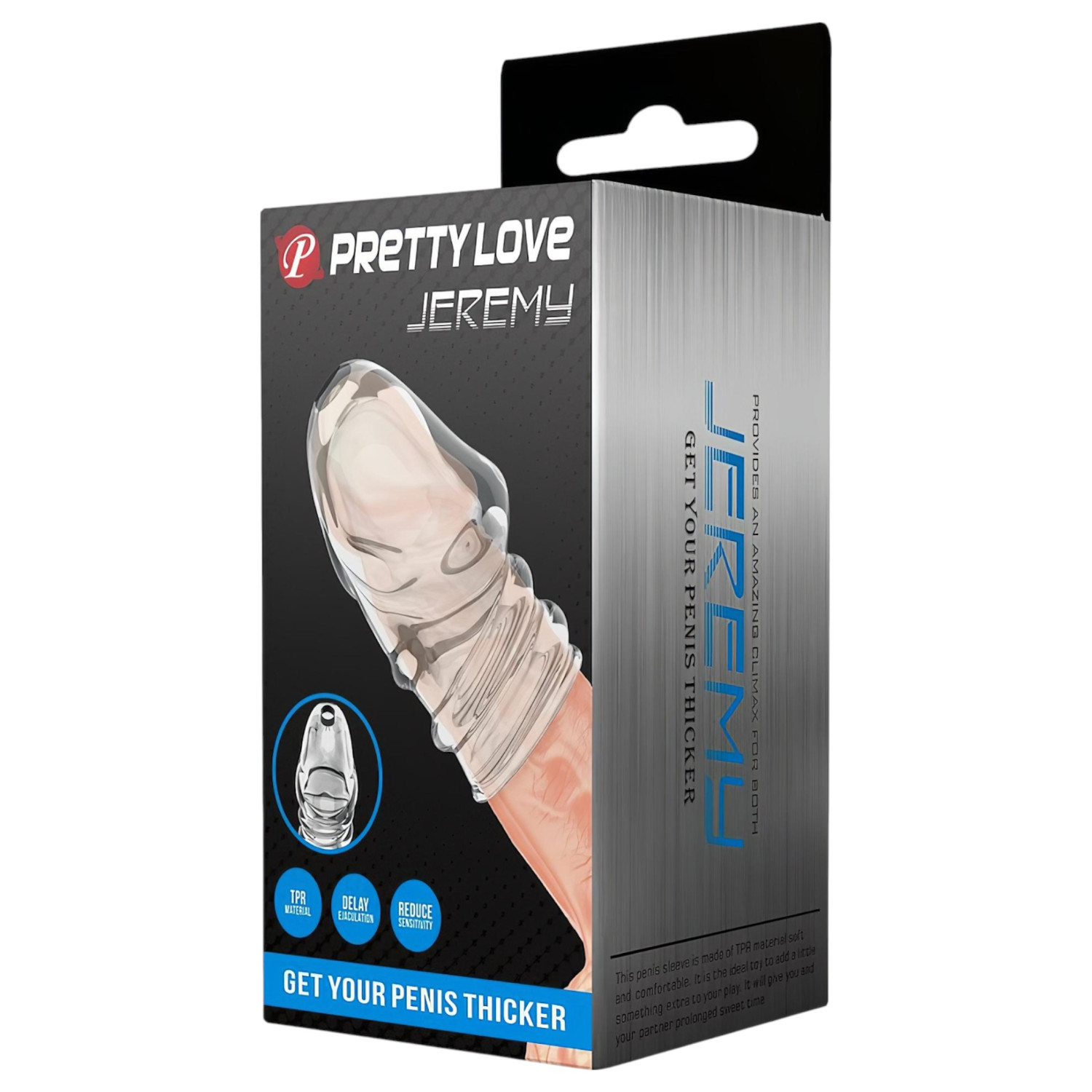 Pretty Love Jeremy - funda para pene (transparente)